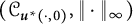 left parenthesis script upper C Subscript bold italic u Sub Superscript asterisk Subscript left parenthesis dot comma 0 right parenthesis Baseline comma StartMetric dot EndMetric Subscript infinity Baseline right parenthesis