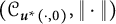 left parenthesis script upper C Subscript bold italic u Sub Superscript asterisk Subscript left parenthesis dot comma 0 right parenthesis Baseline comma StartMetric dot EndMetric right parenthesis