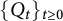 left brace upper Q Subscript t Baseline right brace Subscript t greater than or equals 0