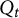 upper Q Subscript t