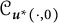 script upper C Subscript bold italic u Sub Superscript asterisk Subscript left parenthesis dot comma 0 right parenthesis