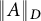 StartMetric upper A EndMetric Subscript upper D