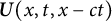 bold italic upper U left parenthesis x comma t comma x minus c t right parenthesis