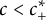 c less than c Subscript plus Superscript asterisk