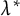 lamda Superscript asterisk
