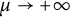 mu right arrow plus infinity