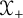 script upper X Subscript plus
