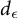 d Subscript epsilon
