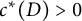 c Superscript asterisk Baseline left parenthesis upper D right parenthesis greater than 0