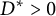 upper D Superscript asterisk Baseline greater than 0
