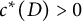c Superscript asterisk Baseline left parenthesis upper D right parenthesis greater than 0