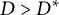 upper D greater than upper D Superscript asterisk