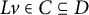 upper L v element of upper C subset of or equal to upper D