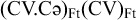 (C V dot C schwa) sub F t (C V) sub F t