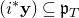 left parenthesis i Superscript asterisk Baseline bold y right parenthesis subset of or equal to German p Subscript upper T