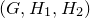 left parenthesis upper G comma upper H 1 comma upper H 2 right parenthesis