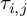 tau Subscript i comma j