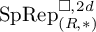upper S p upper R e p Subscript left parenthesis upper R comma asterisk right parenthesis Superscript white medium square comma 2 d