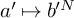 a prime right arrow from bar b Superscript prime upper N