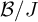 script upper B divided by upper J