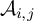 script upper A Subscript i comma j