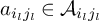 a Subscript i Sub Subscript l Subscript j Sub Subscript l Baseline element of script upper A Subscript i Sub Subscript l Subscript j Sub Subscript l