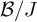 script upper B divided by upper J