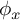 phi Subscript x