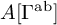 upper A left bracket normal upper Gamma Superscript ab Baseline right bracket