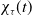 chi Subscript tau Baseline left parenthesis t right parenthesis
