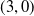 left parenthesis 3 comma 0 right parenthesis