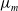 mu Subscript m