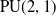 PU left parenthesis 2 comma 1 right parenthesis