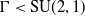 normal upper Gamma less than SU left parenthesis 2 comma 1 right parenthesis