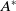 upper A Superscript asterisk