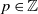 p element of double struck upper Z