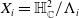 upper X Subscript i Baseline equals double struck upper H Subscript double struck upper C Superscript 2 Baseline divided by normal upper Lamda Subscript i