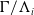 normal upper Gamma divided by normal upper Lamda Subscript i