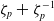 zeta Subscript p Baseline plus zeta Subscript p Superscript negative 1