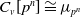 upper C Subscript v Baseline left bracket p Superscript n Baseline right bracket approximately equals mu Subscript p Sub Superscript n