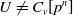 upper U not equals upper C Subscript v Baseline left bracket p Superscript n Baseline right bracket