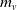 m Subscript v