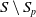 upper S minus upper S Subscript p