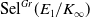 Sel Superscript upper G r Baseline left parenthesis upper E 1 divided by upper K Subscript normal infinity Baseline right parenthesis