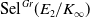 Sel Superscript upper G r Baseline left parenthesis upper E 2 divided by upper K Subscript normal infinity Baseline right parenthesis