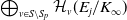 circled plus Underscript v element of upper S minus upper S Subscript p Endscripts script upper H Subscript v Baseline left parenthesis upper E Subscript j Baseline divided by upper K Subscript normal infinity Baseline right parenthesis