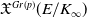 German upper X Superscript upper G r left parenthesis p right parenthesis Baseline left parenthesis upper E divided by upper K Subscript normal infinity Baseline right parenthesis