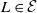 upper L element of script upper E