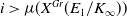 i greater than mu left parenthesis upper X Superscript upper G r Baseline left parenthesis upper E 1 divided by upper K Subscript normal infinity Baseline right parenthesis right parenthesis