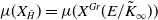 mu left parenthesis upper X Subscript upper H overtilde Baseline right parenthesis equals mu left parenthesis upper X Superscript upper G r Baseline left parenthesis upper E divided by upper K overtilde Subscript normal infinity Baseline right parenthesis right parenthesis